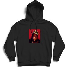 The Fame Biggie, The Notorious B.ı.g. Hiphop, Rap, Red Kapüşonlu Sweatshirt Hoodie