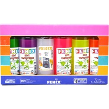 Slime Jeli ve Boraks 5 Renk Slime Jeli + 70ML Sıvı Boraks Seti Slaym Malzemesi