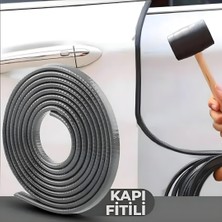 Tofaş Kartal Oto Araç Kapı Koruma Fitili 5metre Parlak Gri Renk