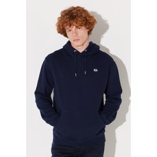 Lee Regular Fit Normal Kesim %100 Pamuk Kapüşonlu Şardonlu Kırık Beyaz Sweatshirt