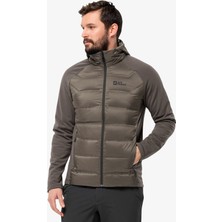 Jack Wolfskin Tasman Down Hybrid Erkek Kahverengi Mont 1711411-5719