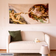 Wallhang Adem'in Yaratılışı, Michelangelo Duvar Örtüsü 150 x 75 cm