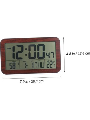 Jingyikeji Adet Sıcaklık ve Nem Saati Küçük Dijital Duvar Saati Elektronik Takvim Dış Mekan Saati Dijital Saat Büyük Masa Takvimi LED Dijital Duvar Saati Elektronik Çalar Saat Numarası (Yurt Dışından)