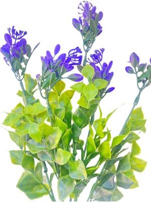 Fesleğen Çiçek Yapay Çiçek Yoncalı Şimşir Demeti