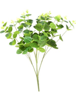 Fesleğen Çiçek Yapay 16 Dallı Islak Okaliptus Bitkisi 47 cm