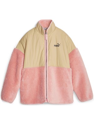 Puma Sherpa Hybrid Jacket Kadın Günlük Polar Ceket 67537163 Pembe