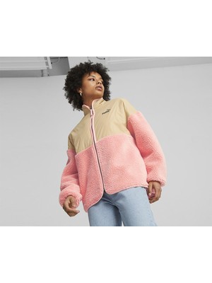 Puma Sherpa Hybrid Jacket Kadın Günlük Polar Ceket 67537163 Pembe