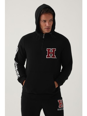 Harvard Siyah Erkek Sweatshirt