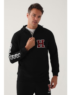 Harvard Siyah Erkek Sweatshirt