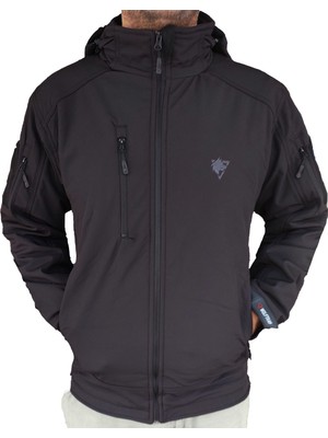 Wolftrap Softshell Kapüşonlu Siyah Mont M