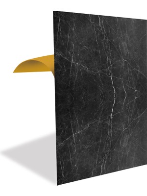 Tink Kendinden Yapışkanlı Belgium Black Mermer Desenli Pvc Panel 41X62 cm (4 Adet) 1 M²