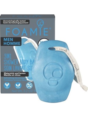 Foamie 3 In 1 For Men Seas The Day Shower Body Bar Duş Jeli 90G