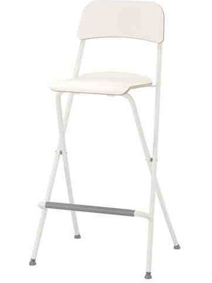 IKEA Franklın (Siyah - Beyaz ) 74 cm Bar Sandalyesi