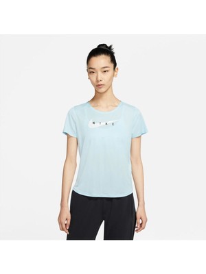 Nike Swoosh Run Women's  Mavi T-Shirt CZ9278-474