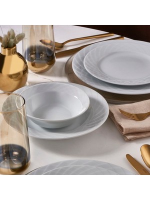 Güral Porselen Alfa 24 Parça 6 Kişilik Yemek Takımı