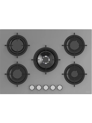 Uğur Uao 7551W4 Gco Rsr1 Gri Ankastre Cam Ocak