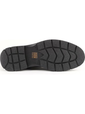 Libero L4896 Erkek Hakiki Deri Lastikli Termo Bot Siyah