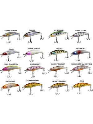 Ryuji Baby Minnow Sinking 5cm 4.5gr Sinking Maket Balık Gold Shrimp