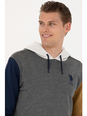 U.S. Polo Assn. Erkek Antrasit Melanj Sweatshirt 50270784-VR081