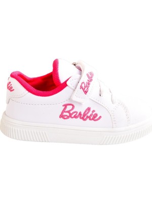 Ellaboni Barbie Kız Çocuk Beyaz Spor Ayakkabı Günlük Sneakers