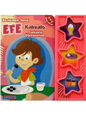 Boomerang Smarteach Efe Serisi Kahvaltı Sesli Çocuk Kitabı – 3-5 Yaş Beslenme Eğitimi, 6 Sayfa Türkçe Ciltsiz