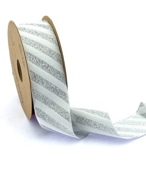 Fantastic Simli  Dokuma Yılbaşı Kurdelesi (35MM Genişlik - 10MT Uzunluk)