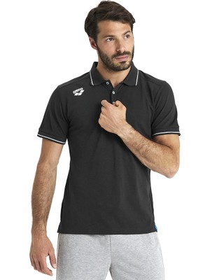 Arena Team Solid Cotton Erkek Siyah Günlük Stil T-Shirt 004901500
