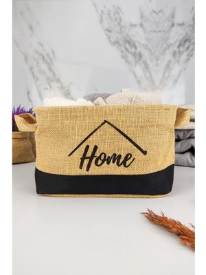 Digithome Hasır Çok Amaçlı Düzenleyici Organizer Mini Dikdörtgen Sepet Siyah - CLY-J1006