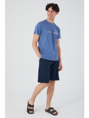 Arnetta Erkek Bermuda Pijama Takım Okyanus