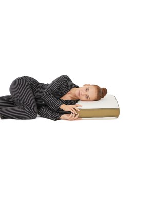 Simple The Pillow Visco Foam Air File Yastık, Hava Geçirgen Ortopedik Boyun Destek Yastığı 60*40*12 cm + Yedek Kılıf