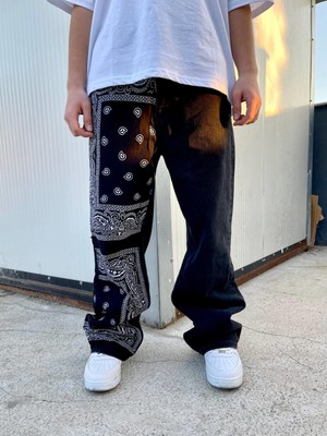 Bpm Premium Designer Bandana Patched Kot Pantolon