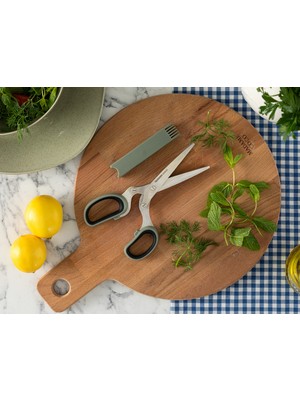 Madame Coco Daily Sebze Makası Paslanmaz Çelik Keskin Bıçaklarla Bej Renk 1 Adet