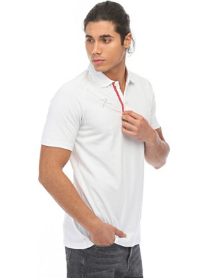 Raru Erkek Polo Pike T-Shirt Spero Beyaz