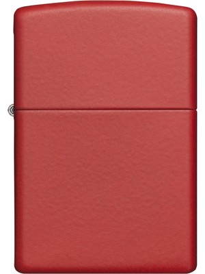 Zippo Regular Kırmızı Mat Çakmak Benzinli Yakıt ile Şık Tasarım 7 Yıl Garanti