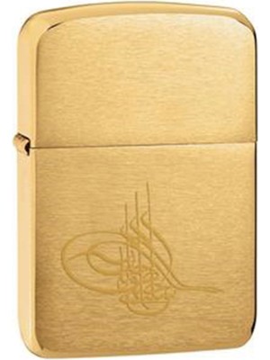 Zippo Tugra Çakmak Metal Alaşım ile Benzinli Yakıt Tipi Hediye Seçeneği ve Premium Tasarım