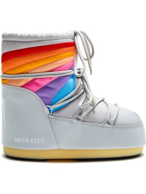 Kadın Kar Botu 14094300-001 Moon Boot Icon Low Raınbow Glacier Grey