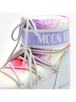 Kadın Kar Botu 14094200-002 Moon Boot Icon Low Tıe Dye Glacier Grey