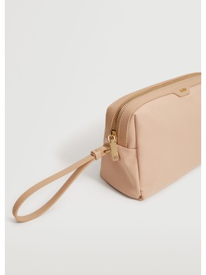 Mango Logolu Fermuarlı Tuvalet Çantası