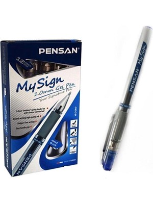 Pensan My-Sign Jell İmza Kalemi 1,0 Mm Mavi 12 Li (1 Paket 12 Adet)