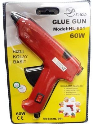 Elektrikli Silikon Tabancası 60W 1 Adet Mum Hediyeli | Renk Için Bize Yazabilirsiniz