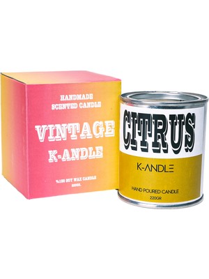 K-Andle Citrus Kokulu Teneke Soya Mum 220GR.