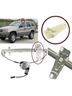Jeep Grand Cherokee Mk2 Wj Wg Için Ön Sol Cam Kriko Klipsi
