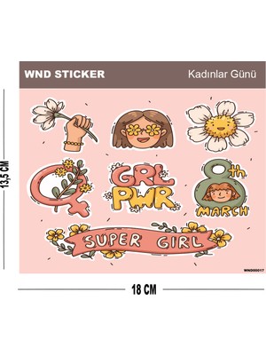 Wonder Like Kadınlar Günü Sticker Seti