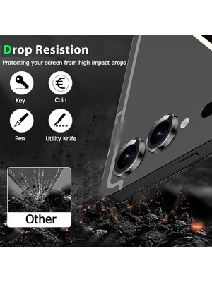 Fogy Samsung Galaxy Tab S9/s9 Fe/s9 Ultra/tab S9 Fe+ Plus Metal Süslü Taşlı Temperli Cam Lens Koruyucu