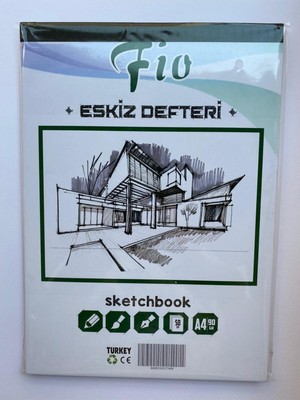 Fio A4 Eskiz Defteri 90 gr 50 Yaprak Renkli ve Kullanışlı Tasarım ile Sanatçılar İçin