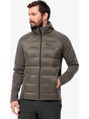 Jack Wolfskin Tasman Down Hybrid Erkek Kahverengi Mont 1711411-5719