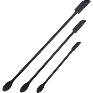 Mini Spatula - Makyaj Spatula - Küçük Silikon Spatula Seti - Makyaj Için Minik Kauçuk Spatula - Mutfak Için Ince Kavanoz Kazıyıcı(Schwarz) (Yurt Dışından)