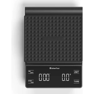 Kitchentour Zamanlayıcılı Kahve Terazisi 3kg/0,1g Arkadan Aydınlatmalı LCD Ekranlı Yüksek Hassasiyetli Damla Espresso Terazisi (Piller Dahil) (Yurt Dışından)