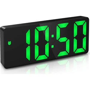 LED Çalar Saat, 6,5 Inç Büyük Ekran Dijital Çalar Saat, Ertelemeli LED Masa Saati, 12 Saat ve 24 Saat Ekran, Çift USB Şarj Bağlantı Noktası, 3 Ayarlanabilir Parlaklık Yatak Odası, (Yurt Dışından)
