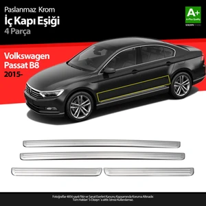 VW Passat B8 Krom İç Kapı Eşiği 4 Parça 2015-2019